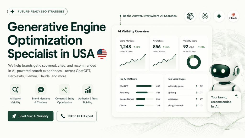 Generative Engine Optimization Specialist in USA